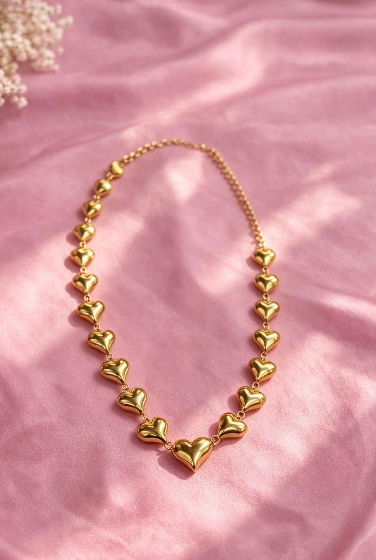 Gold Hearts Necklace