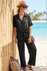 Denim Look Co-ord Black