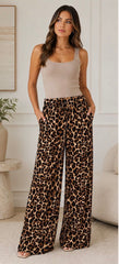 Leopard Trousers Brown