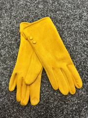 Suede 2 Button Detail Gloves