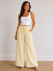 Striped Trousers Yellow