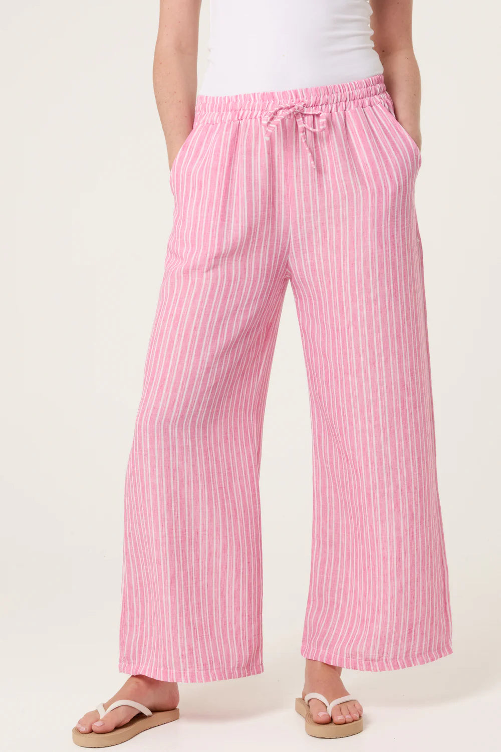 Striped Trousers Pink