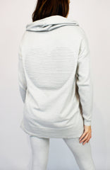 Ribbed Two Piece Lounge Set Grey