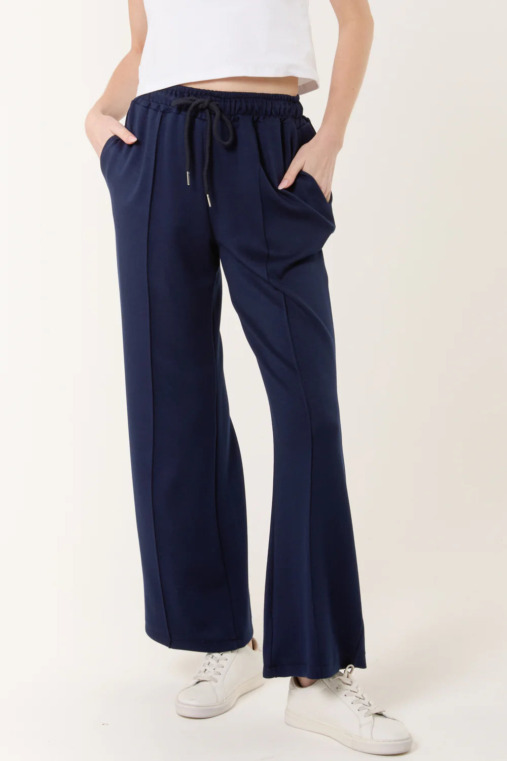 Drawstring Sweat Trousers Navy