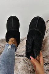 Super soft and cosy black closed toe slippers