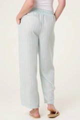 Striped Trousers Pale Green
