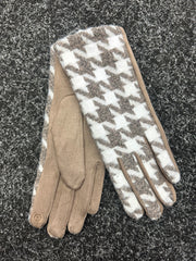Houndstooth Gloves