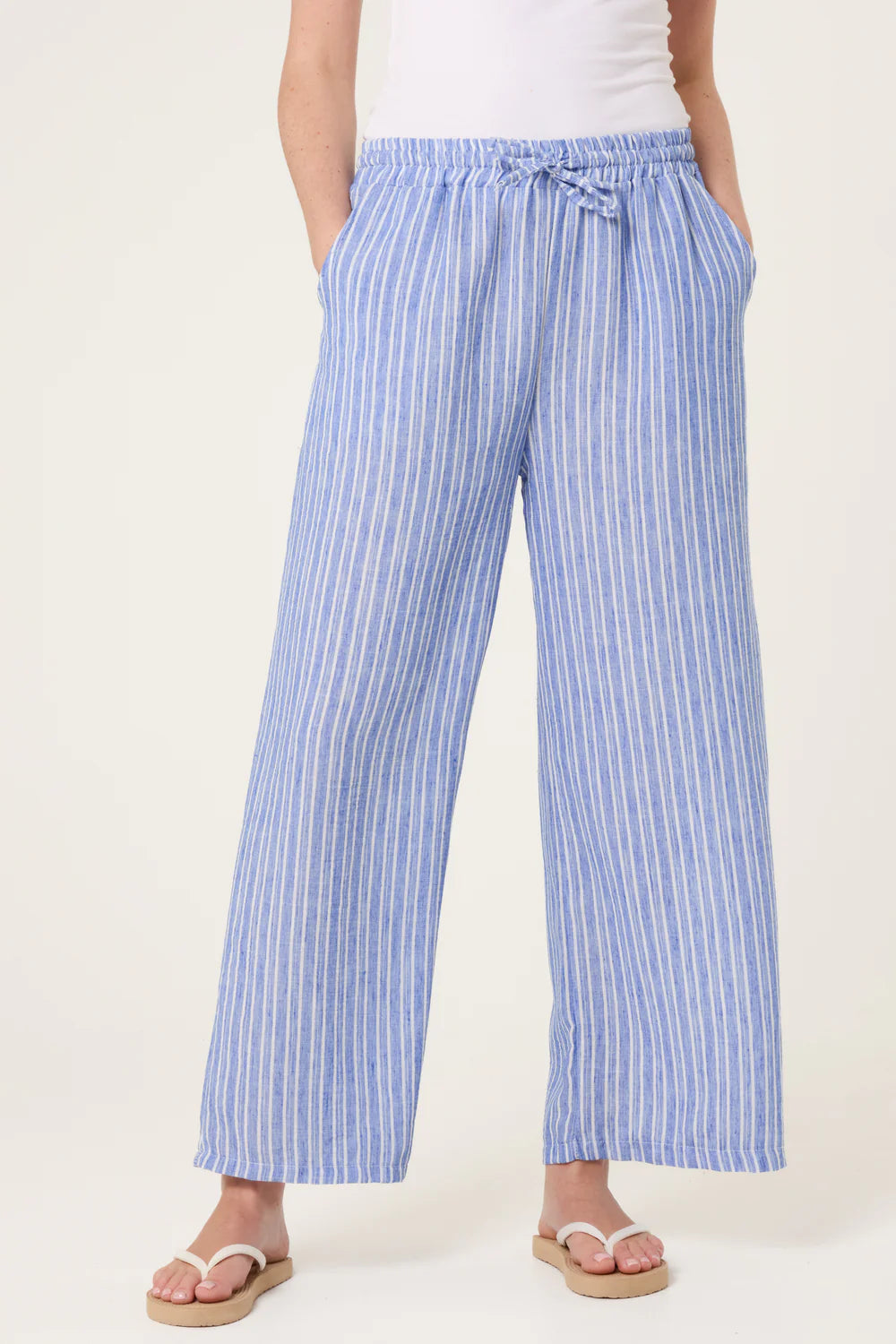 Striped Trousers Blue