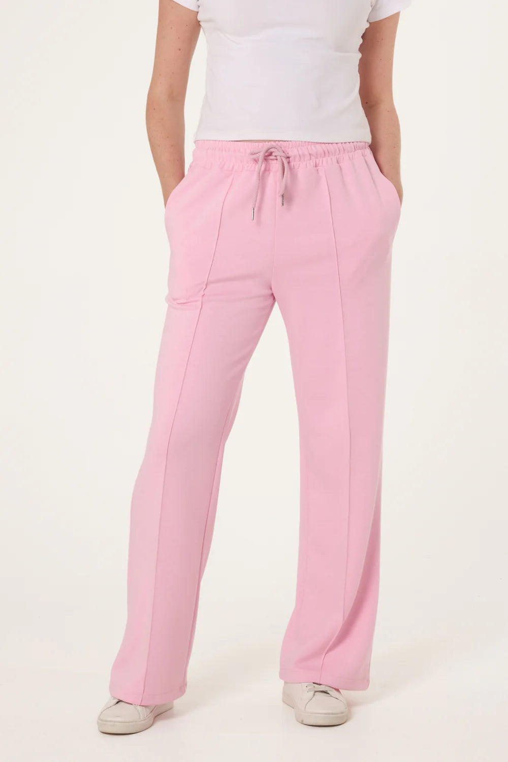 Drawstring Sweat Trousers Pink
