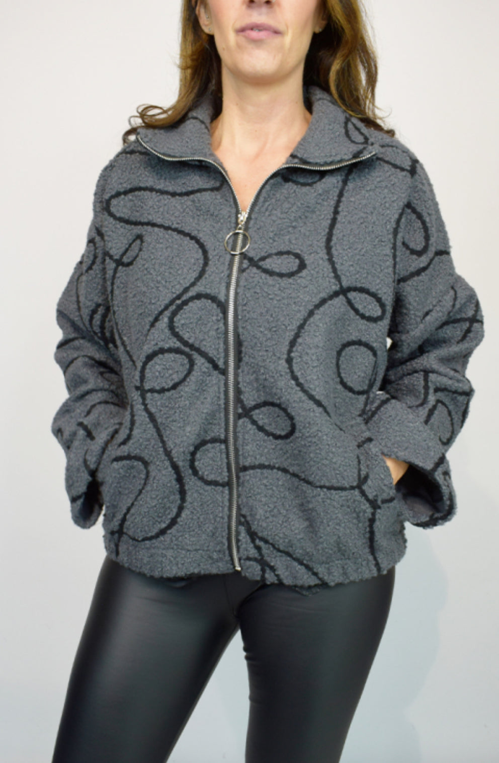 Embroidered Zip Jacket