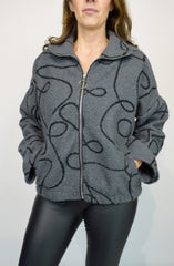 Embroidered Zip Jacket