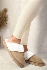 Cosy Lined Closed Toe Slippers