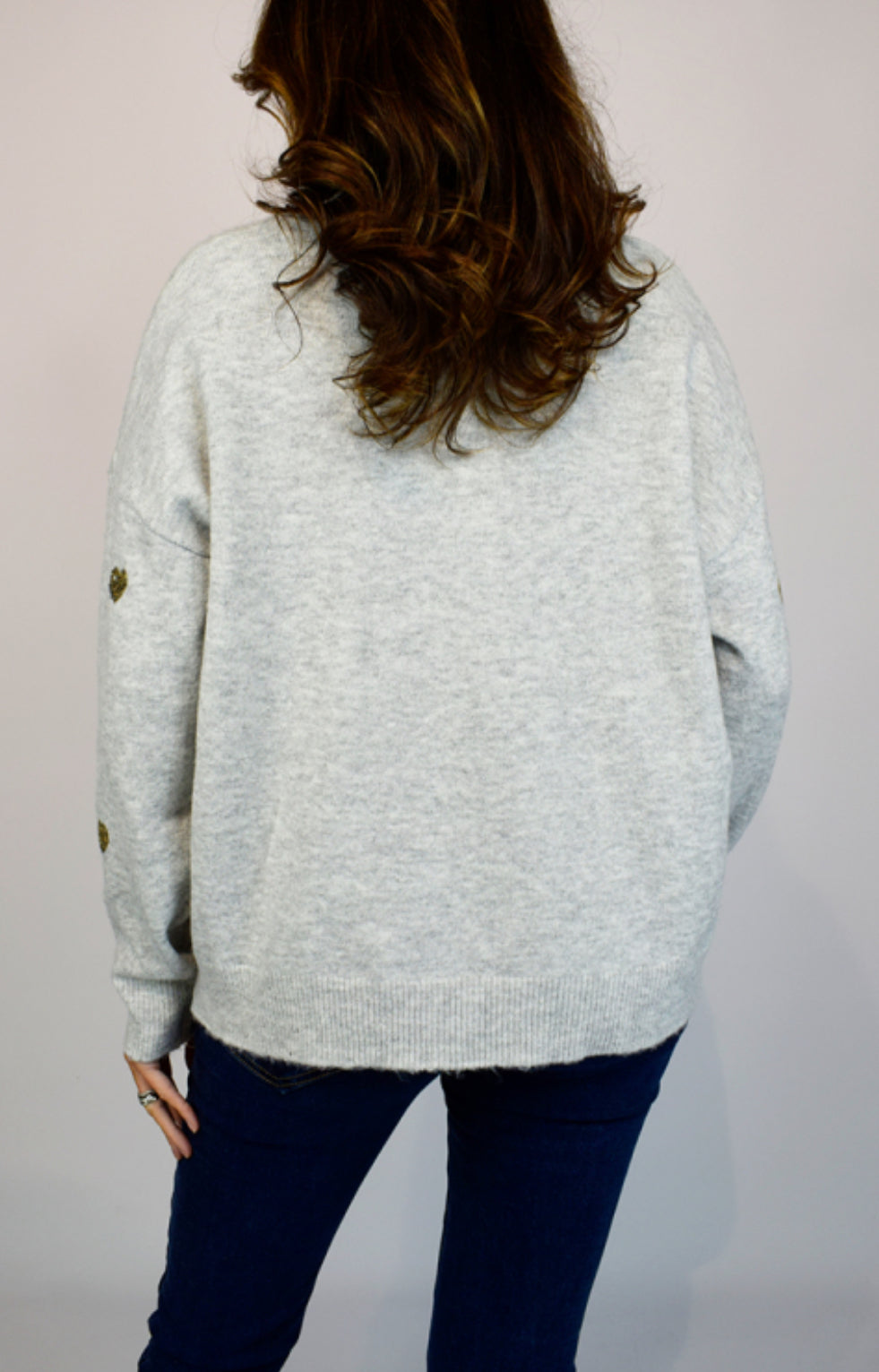 Sequin Hearts Soft Knit Jumper