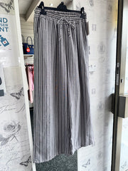 Striped Trousers Charcoal
