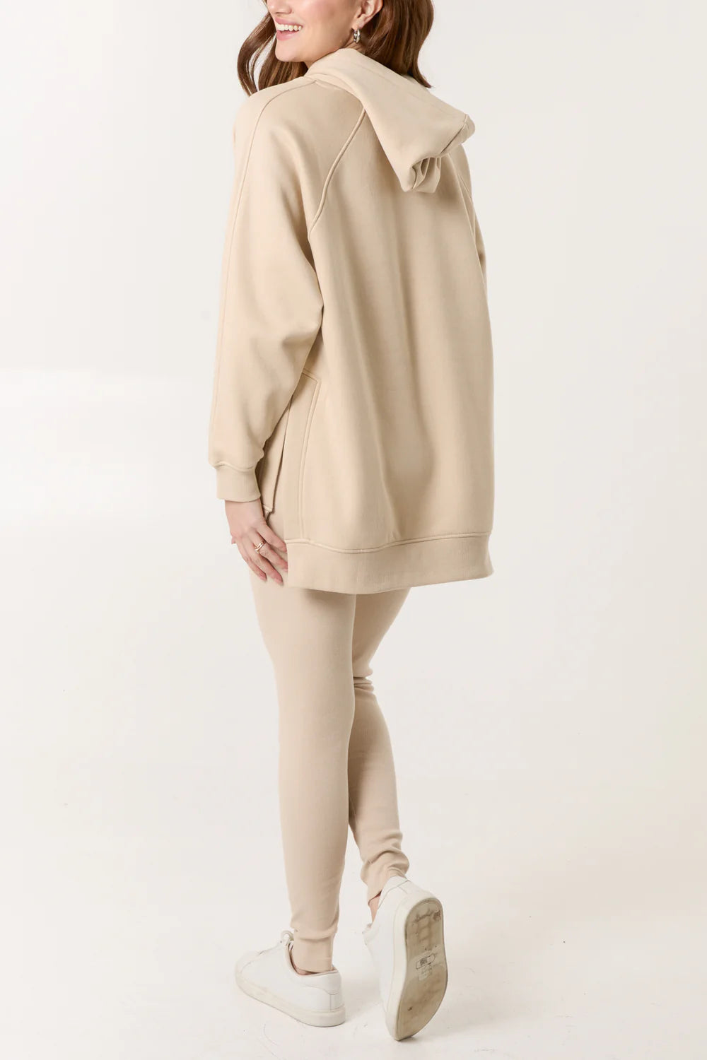 Cotton 2 Piece Lounge Set "Weekend" Stone