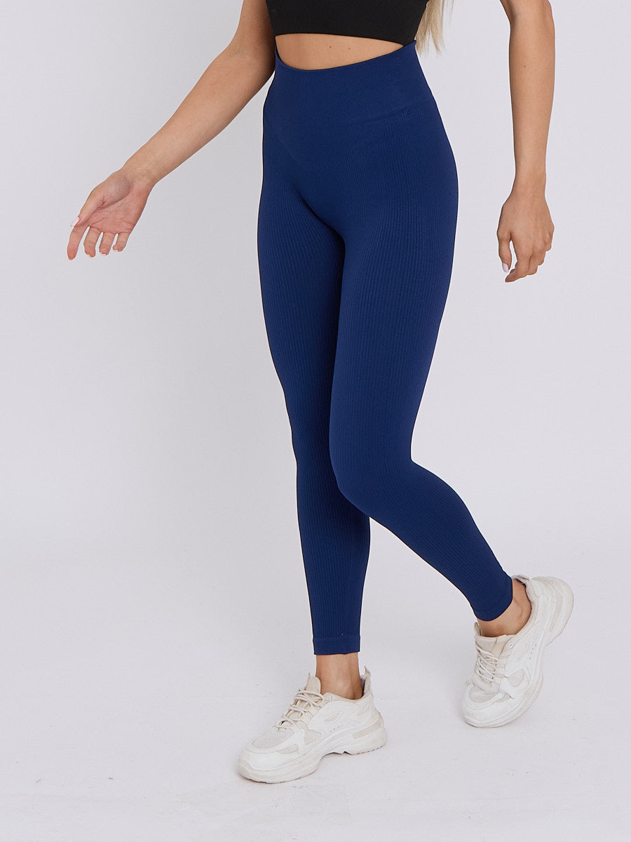 High Waisted Ribbed Legging