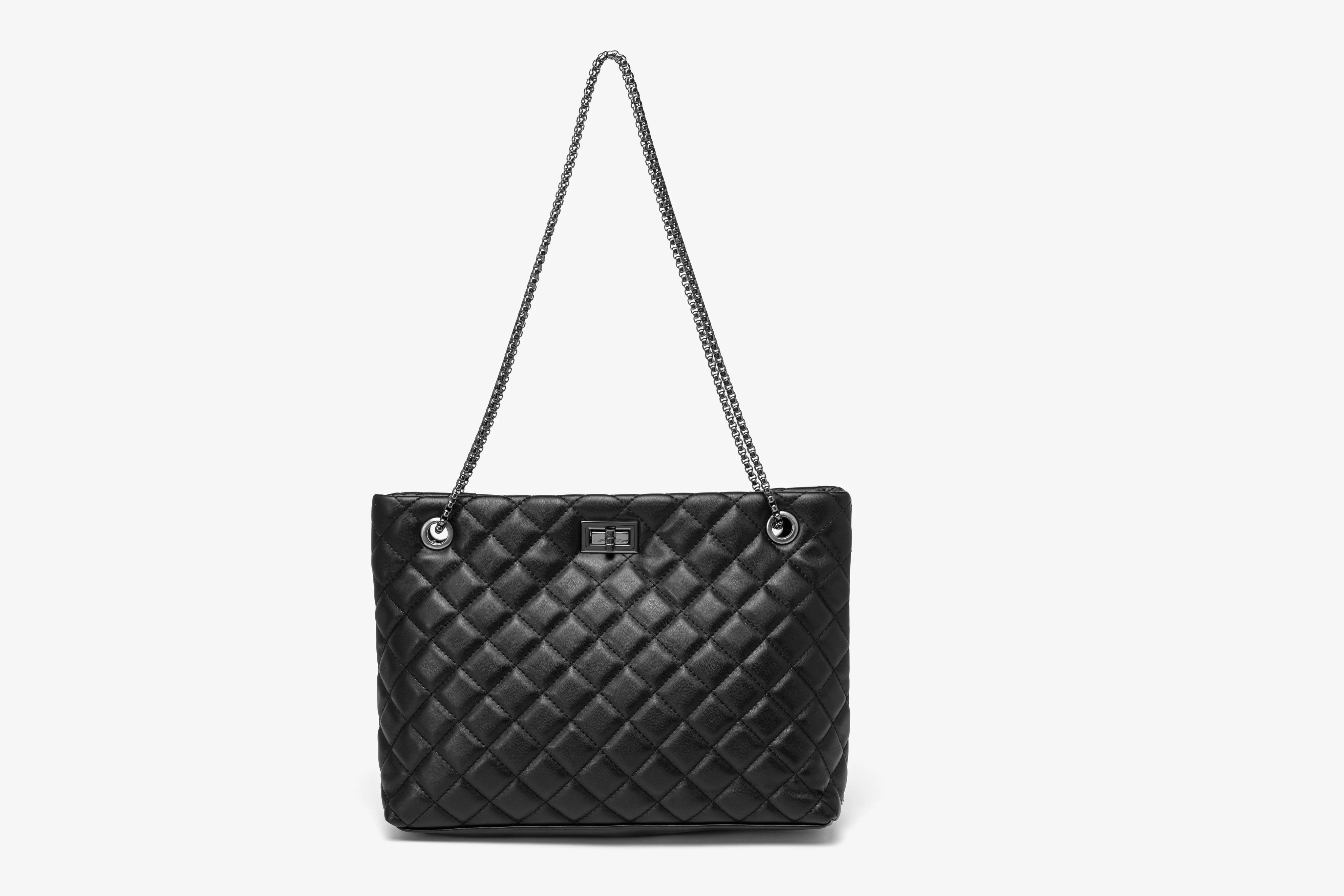 Quilted Chain Strap Shoulder Bag