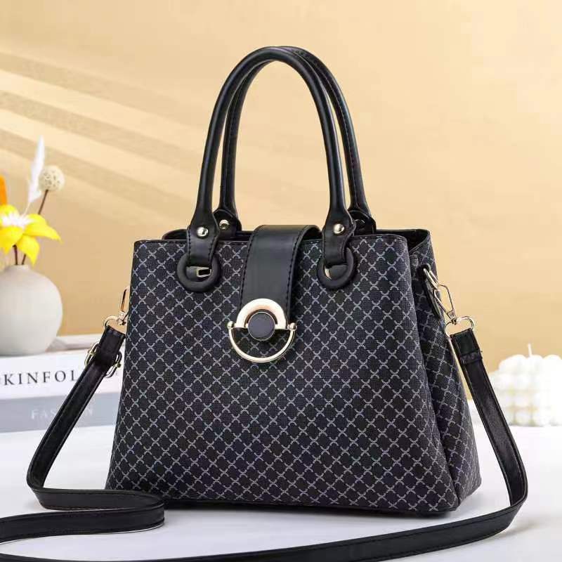 Printed Top Handle Bag