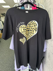 Wild and Free Oversized Tee in Black