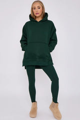 Cotton 2 Piece Lounge Set Green